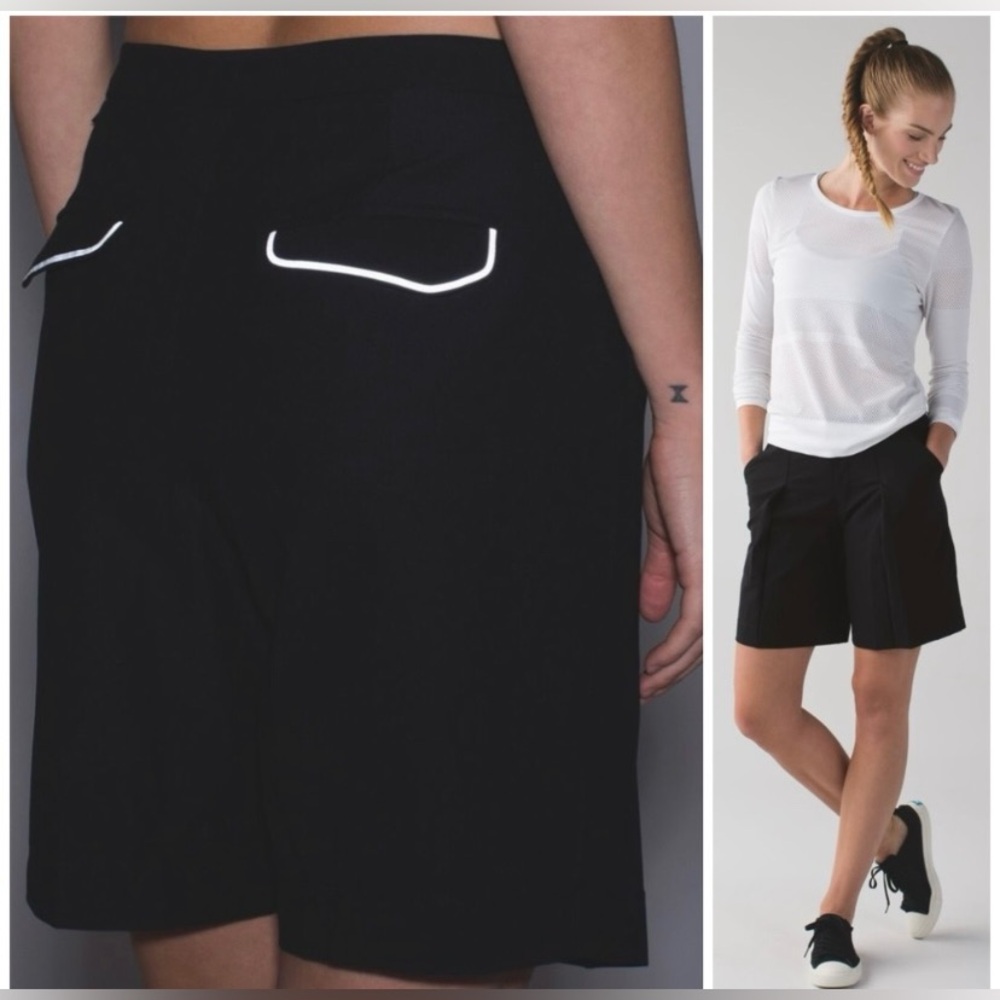 NWT Lululemon Size 6 Black Dress shorts Cute & Flattering Measurements in pics 🍋 - Picture 10 of 17